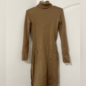 Ann taylor knit dress —— Size XS —— tan brown